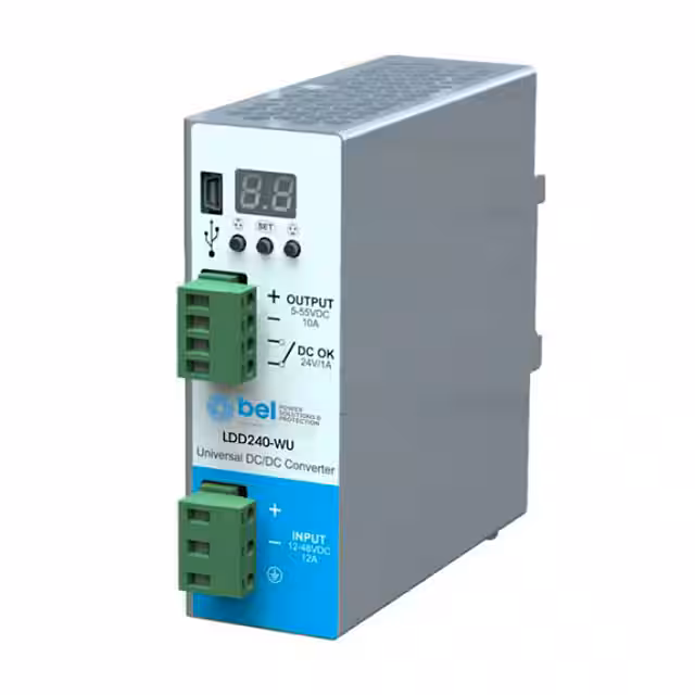 LDD240-WU Bel Power Solutions  Industrial DIN Rail Power Supplies